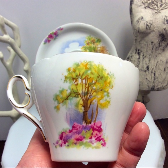 💖Vintage Rare Shelley England’s Charm teacup + saucer - Picture 5 of 11